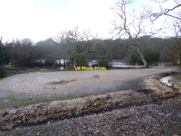 Photo 6"x4" Eyeworth Pond Car Park Fritham c2014