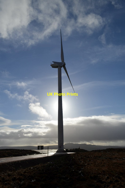 Photo 6"x4" Wind Turbine at Gordonbush Wind Farm Allt Sme\u00f2rail c2014