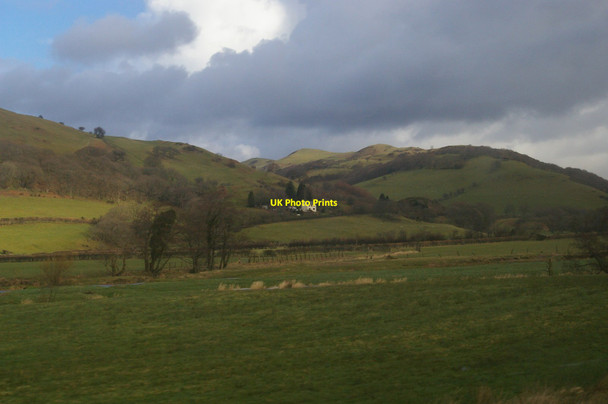 Photo 6"x4" Dyffryn Dyfi \/ Dovey Valley, view across to Aber-Ffrydlan Llanwrin c2014