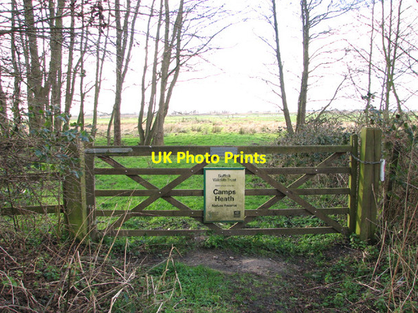 Photo 6"x4" Padlocked gate into Camps Heath nature reserve Camps Heath c2014