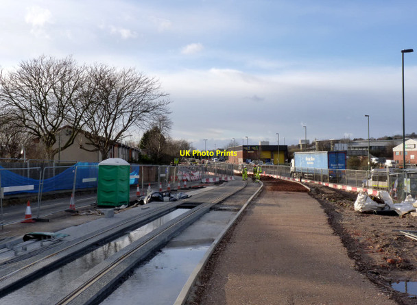 Photo 6"x4" Meadows Way looking west at Sherriffs Way West Bridgford c2014