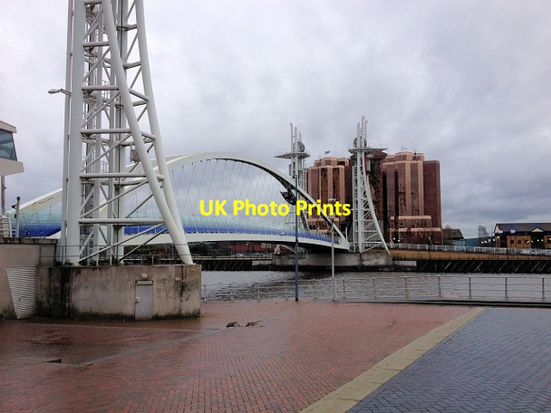 Photo 6"x4" Salford Quays, Lowry Bridge Salford\/SJ8098 c2014