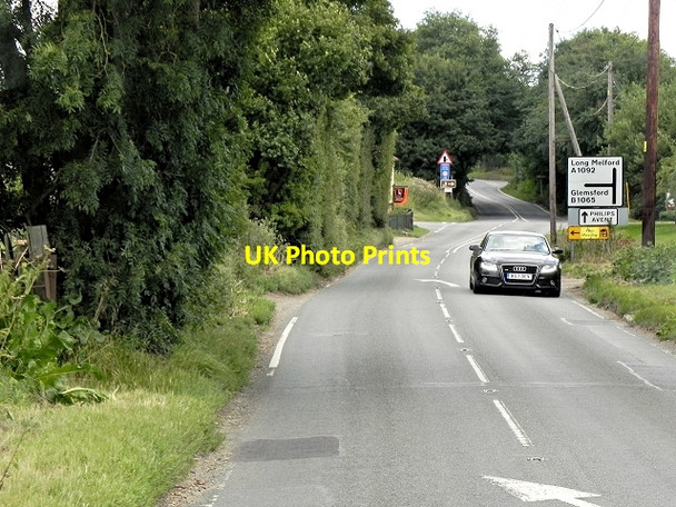 Photo 6"x4" A1092 near Glemsford Pentlow Street c2013