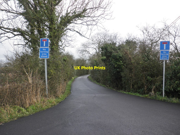 Photo 6"x4" Staff access road, Sedgemoor Motorway Services Edingworth c2014