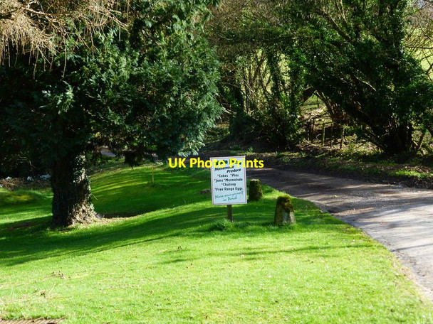 Photo 6"x4" Notice at Slade Farm Colemore c2014