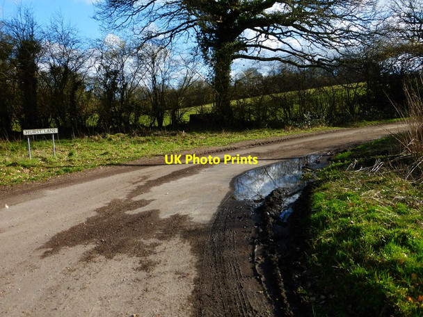 Photo 6"x4" Bend at northern end of Hurst Lane Froxfield Green c2014