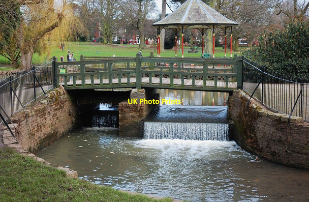 Photo 6"x4" Gheluvelt Park - bridge over the Barbourne Brook, Worcester Worcester c2014