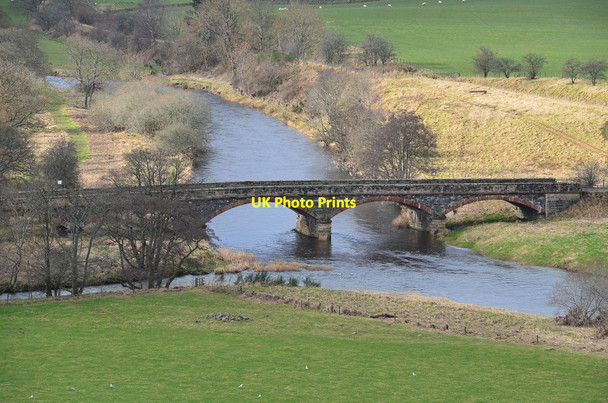 Photo 6"x4" Manor Bridge, River Tweed Barns\/NT2139 c2014