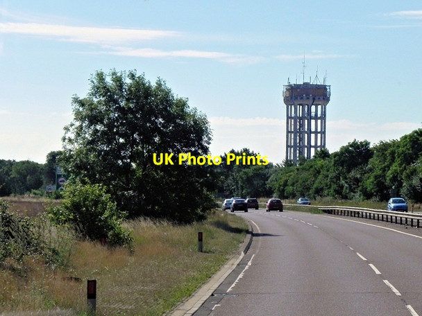 Photo 6"x4" Water Tower next to the A14, Trimley St Mary Felixstowe c2013