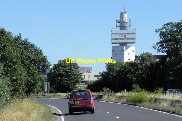 Photo 6"x4" A12 passing BT Tower, Martlesham Heath Brightwell c2013