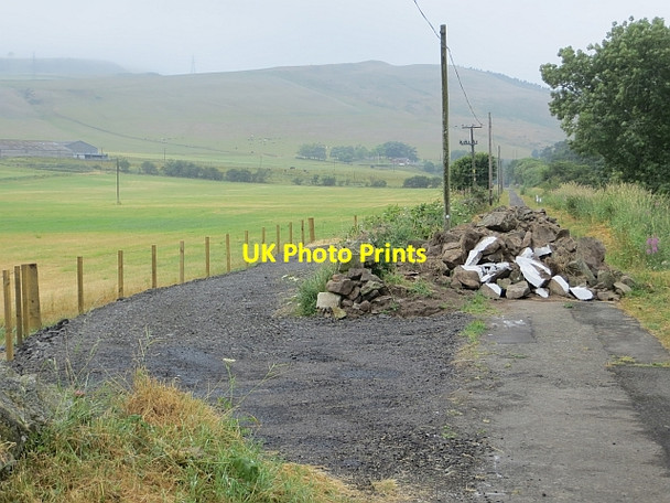 Photo 6"x4" Blocked road Ballingry c2013