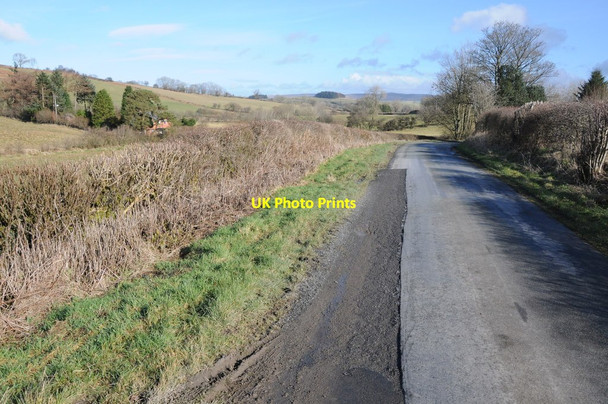 Photo 6"x4" Country road near Poyning Cottage Llanddewi Ystradenni c2014