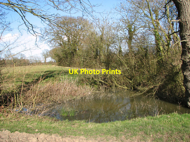Photo 6"x4" Pond in the corner of a field West End\/TM4683 c2014