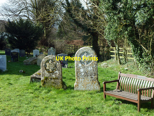 Photo 6"x4" Graves with stars of David, Worminghall Worminghall c2014