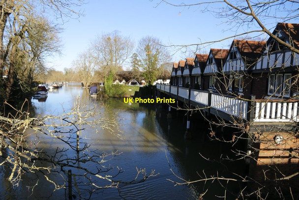 Photo 6"x4" Flooded Millstream Streatley\/SU5980 c2013
