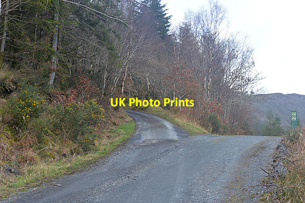 Photo 6"x4" End of the tarred road Aberhosan c2014