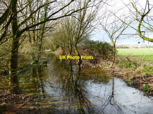 Photo 6"x4" Flooded footpath west of Lidsey Lidsey c2014