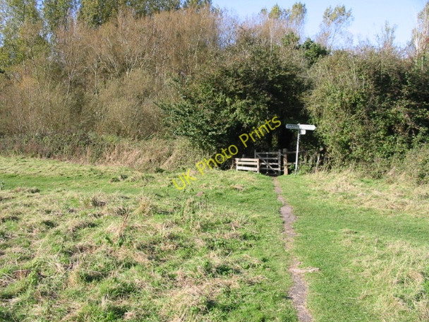 Photo 6"x4" Footpath to Fishbourne from the church Chichester c2008