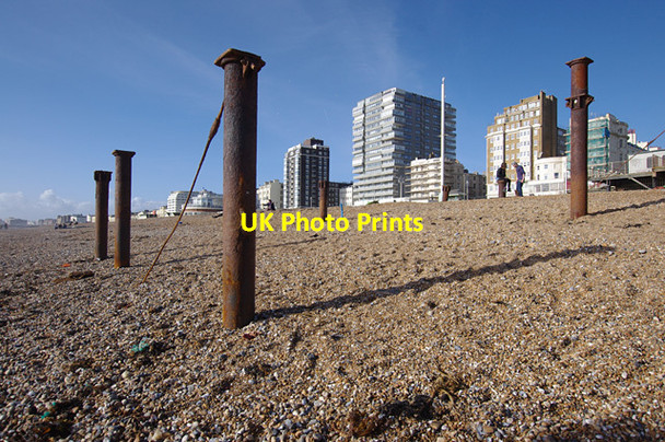 Photo 6"x4" Remains of West End Pier Brighton\/TQ3106 c2014