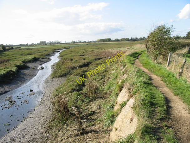 Photo 6"x4" Footpath following the edge of Fishbourne Channel Chichester c2008