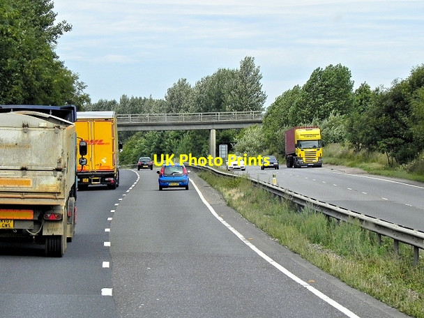 Photo 6"x4" Footbridge, Westbound A14 Beyton c2013
