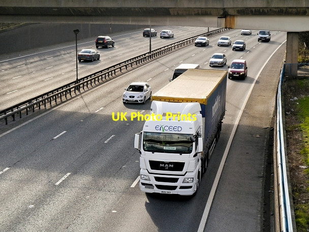 Photo 6"x4" Eastbound on the M60 at Junction 17 Prestwich c2014