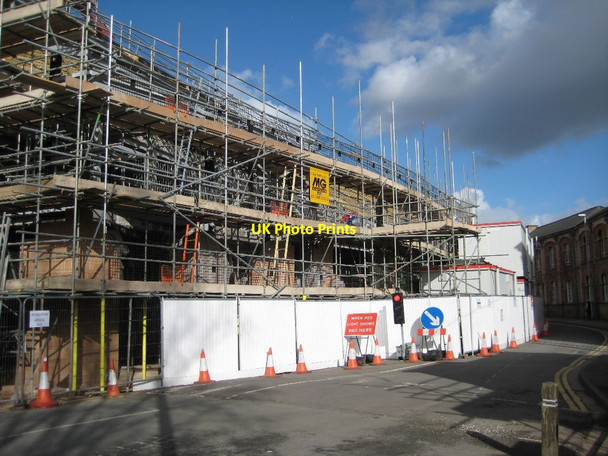 Photo 6"x4" Building work on Severn Street Worcester c2014