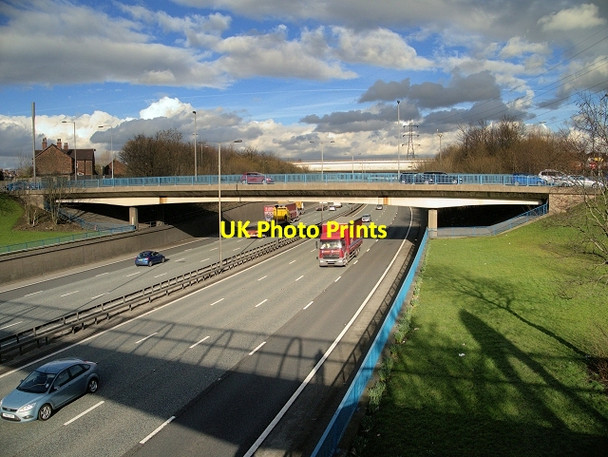 Photo 6"x4" A56 Bridge, Junction 17 of the M60 (Whitefield) Prestwich c2014