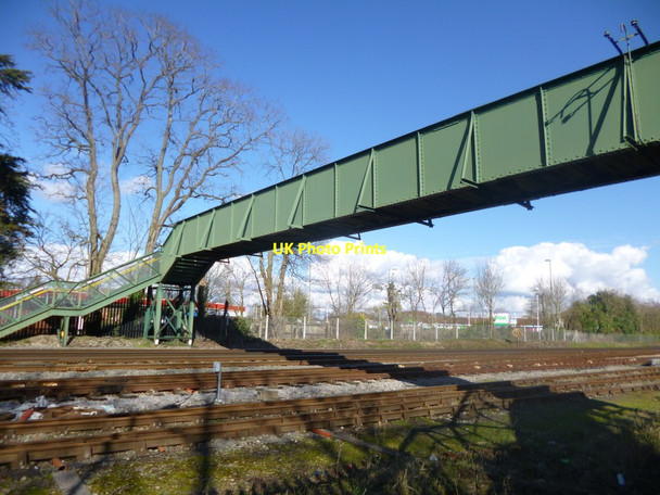 Photo 6"x4" Totton, railway footbridge Totton c2014