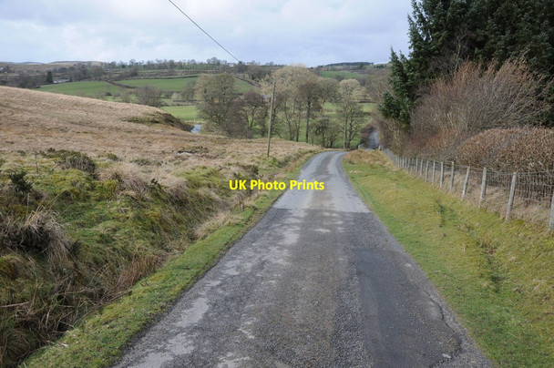Photo 6"x4" Country road above Camddwr Llanbister c2014