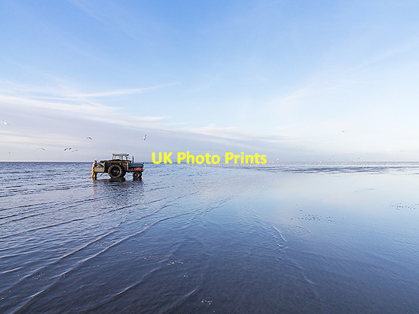 Photo 6"x4" Shrimping west of Birkdale Ainsdale-on-Sea c2014