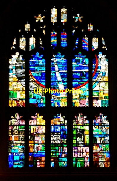 Photo 6"x4" The St Mary Window, Manchester Cathedral Manchester c2014