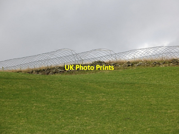 Photo 6"x4" Polytunnel frames Westfields of Rattray c2014