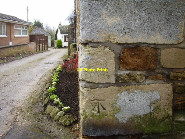 Photo 6"x4" OS Bench Mark on a Quoin Barrowby\/SK8836 c2014