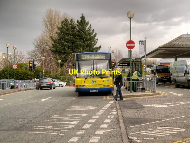 Photo 6"x4" Bus Stop Outside North Manchester General Hospital Crumpsall c2014