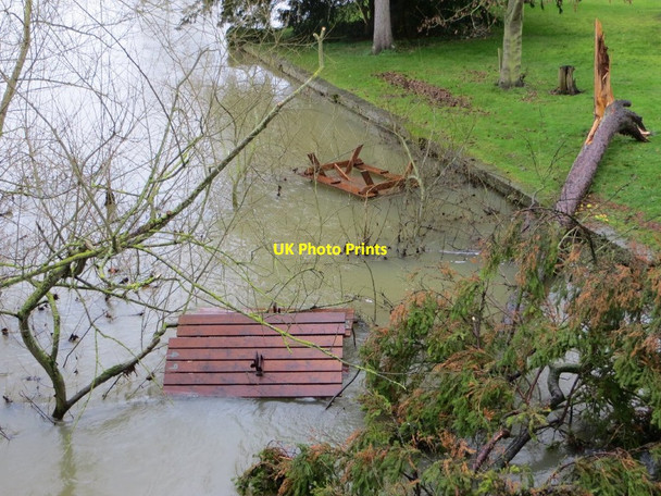 Photo 6"x4" Debris in the river Wallingford c2013
