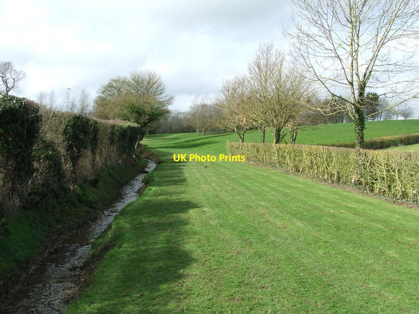 Photo 6"x4" Footpath Next To Stream Framlingham c2014