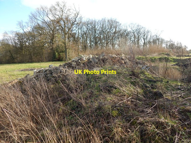 Photo 6"x4" Rubble at Round Maple looking towards Winding Wood (middle) Round Maple c2014