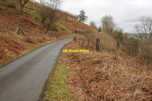 Photo 6"x4" Country road above Gaufron Gaufron c2014