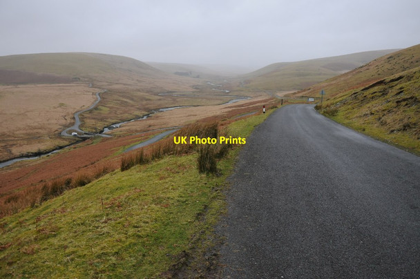 Photo 6"x4" Mountain road above Elan Valley Dolhelfa c2014