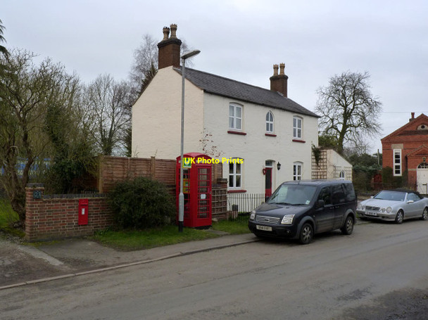 Photo 6"x4" Postbox and telephone kiosk, Grimston Grimston\/SK6821 c2014