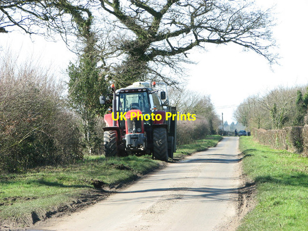 Photo 6"x4" View along Common Road Ashwellthorpe c2014