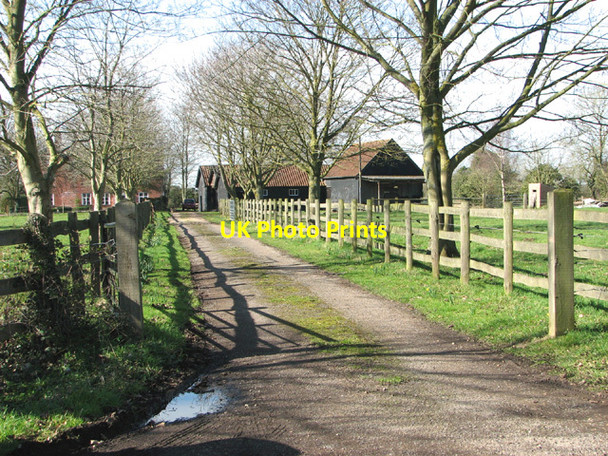 Photo 6"x4" Access road to Home Farm Wattlefield c2014