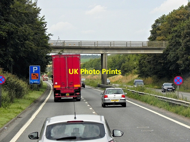 Photo 6"x4" Bridge (New Road) over Westbound A14 Risby\/TL7966 c2013