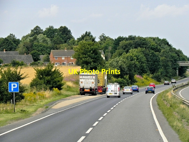 Photo 6"x4" Westbound A14, Layby at Kentford Kennet End c2013