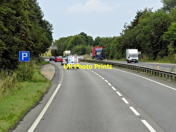 Photo 6"x4" Layby on Westbound A14 near Kentford, Kennet End c2013