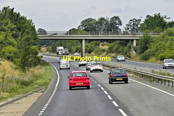 Photo 6"x4" Bridge over the A14 (Westbound) Kennett c2013