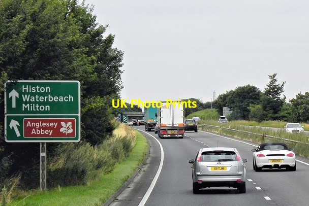 Photo 6"x4" Westbound A14 near Stow Cum Quy Stow cum Quy c2013