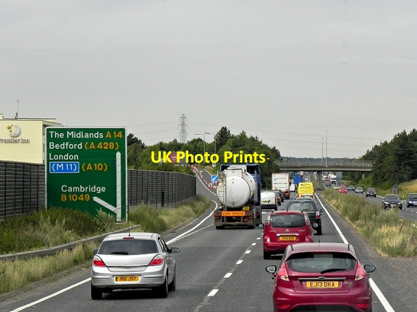 Photo 6"x4" Cambridge Bypass at Histon Junction (J32) Arbury\/TL4460 c2013