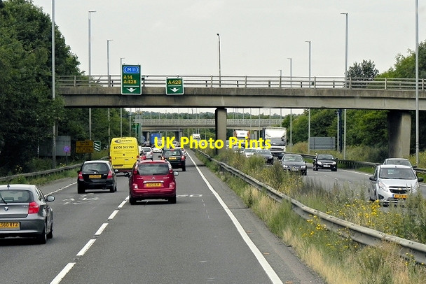 Photo 6"x4" Girton Road Bridge, Westbound A14 Girton\/TL4262 c2013